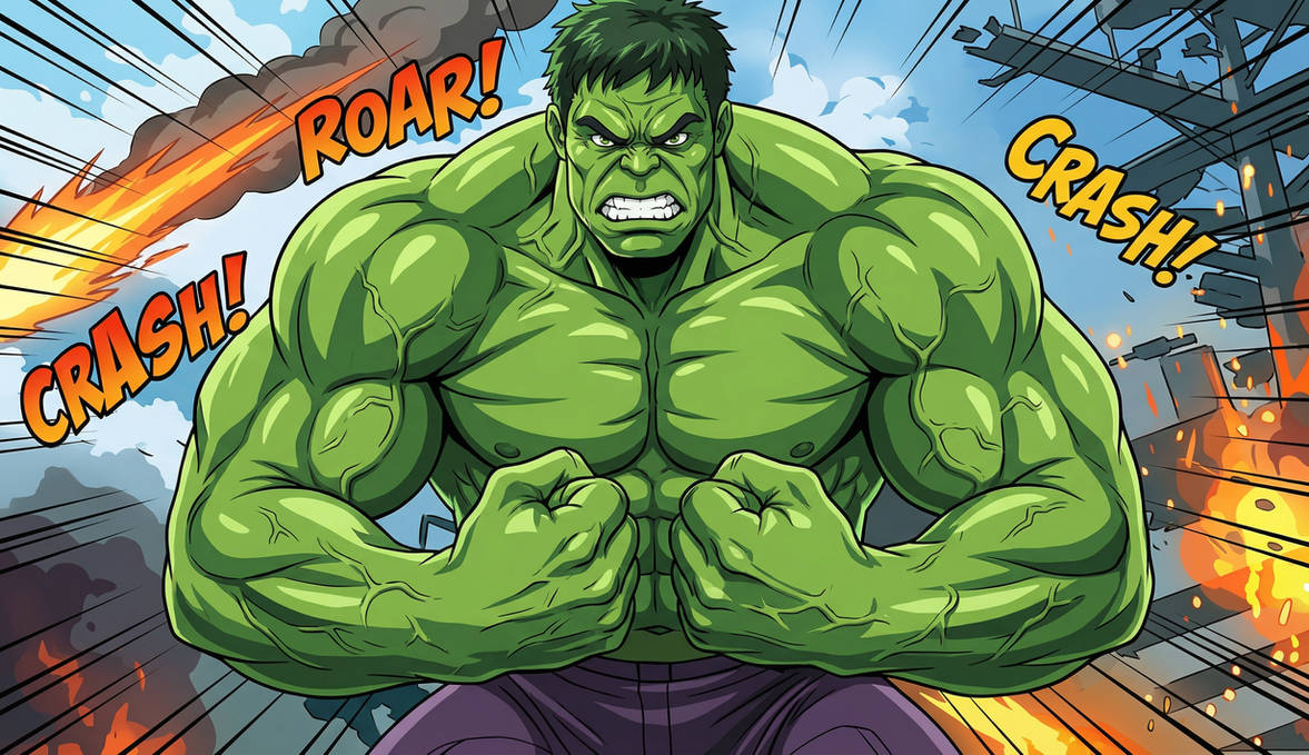 Hulk Bulking Routine Hulk flexing his big muscles by BlueFlameSaiyan on DeviantArt