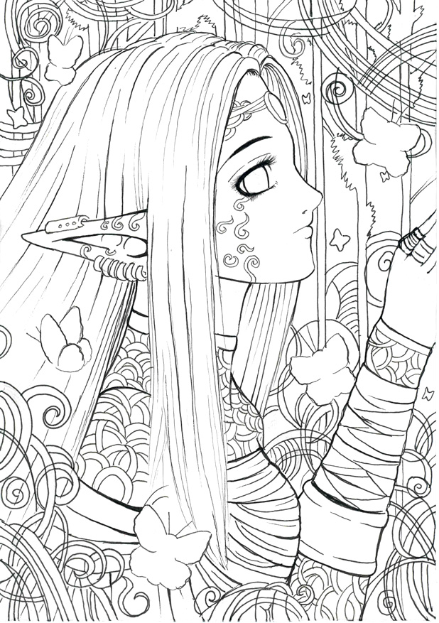 Butterflies lineart