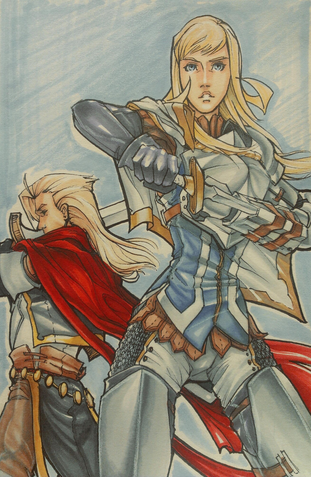 Durandal Saga - Alicia and Rhalymnir