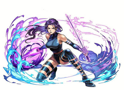 Psylocke X men by marvel puzzle and dragons