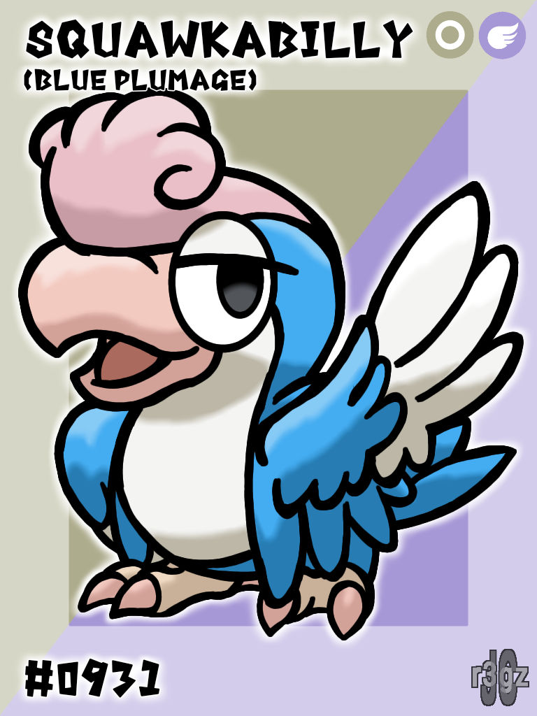0931 Squawkabilly (Blue) (Shiny) by JCr3gz on DeviantArt