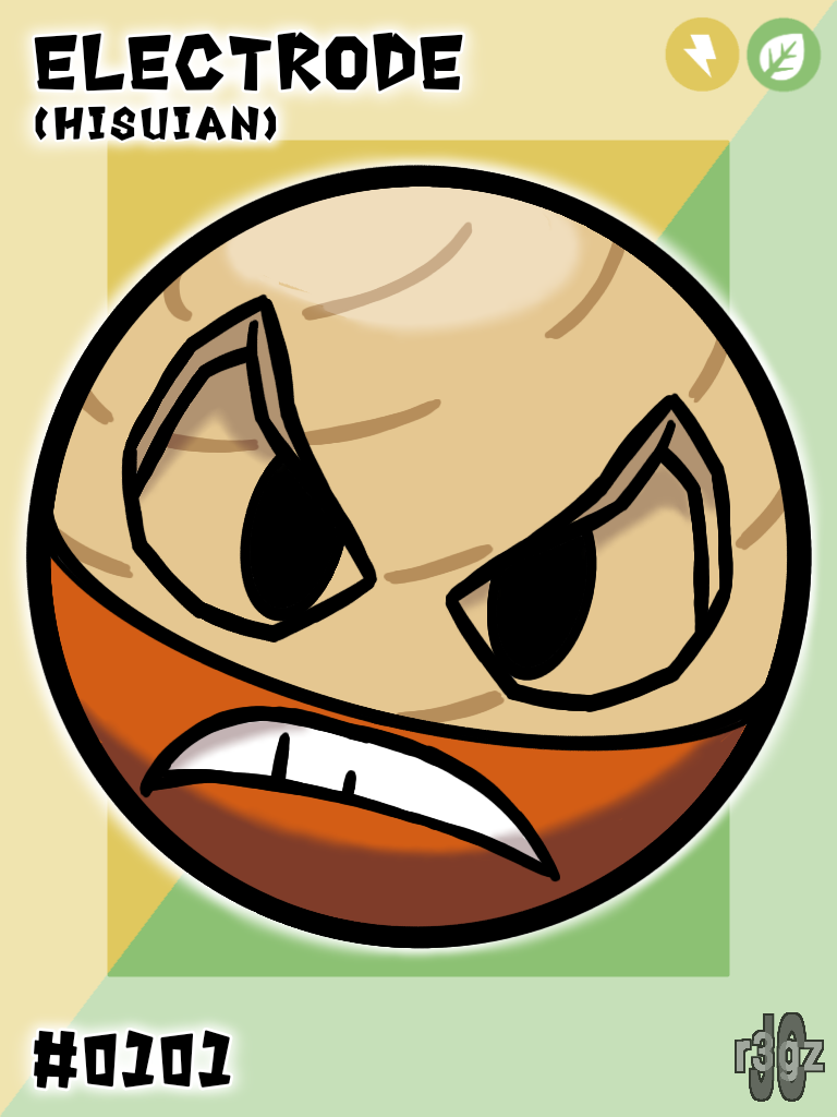 Hisuian Voltorb (Pokemon Shuffle style icon) by Loran-Hemlock on DeviantArt