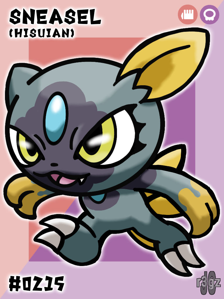 0215 Sneasel (Hisuian) (Shiny) by JCr3gz on DeviantArt