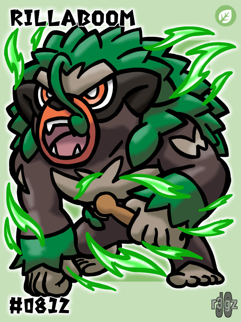 Relistic Rilaboom 0812 - Rillaboom by JCr3gz on DeviantArt