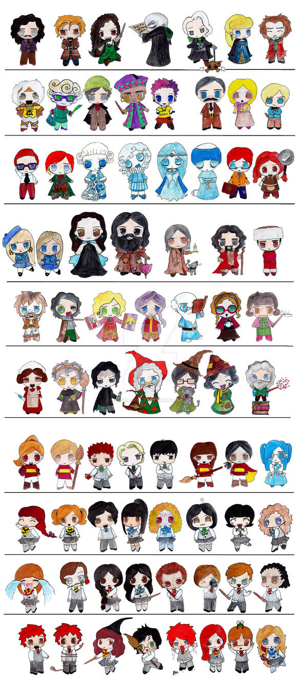 Harry Potter Chibi Bundle By Laura Bosley On DeviantArt