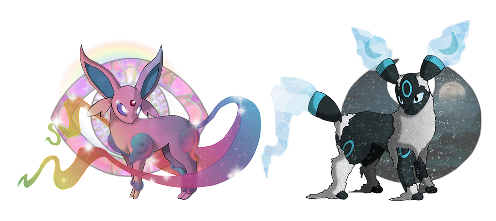 Mega Espeon/Mega Umbreon by RMCComics on DeviantArt