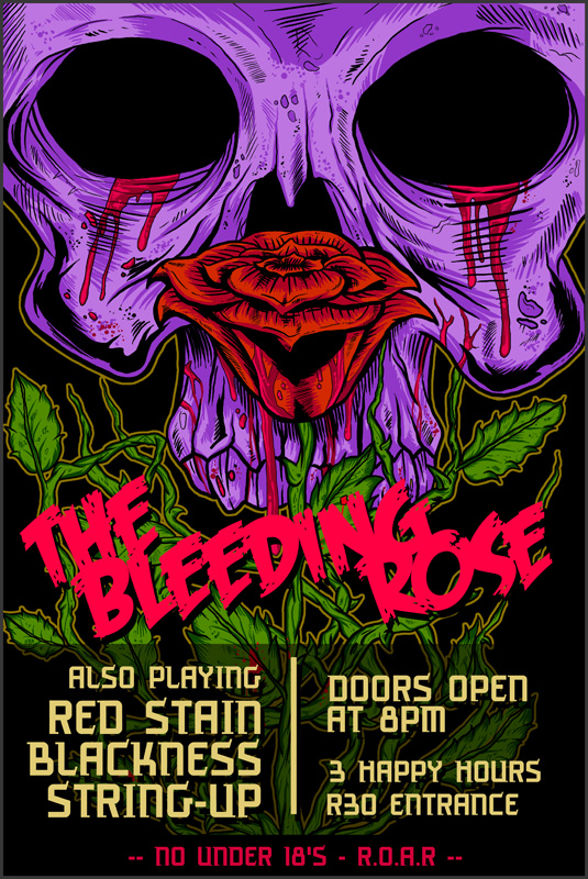 Bleeding Rose - Flyer Design