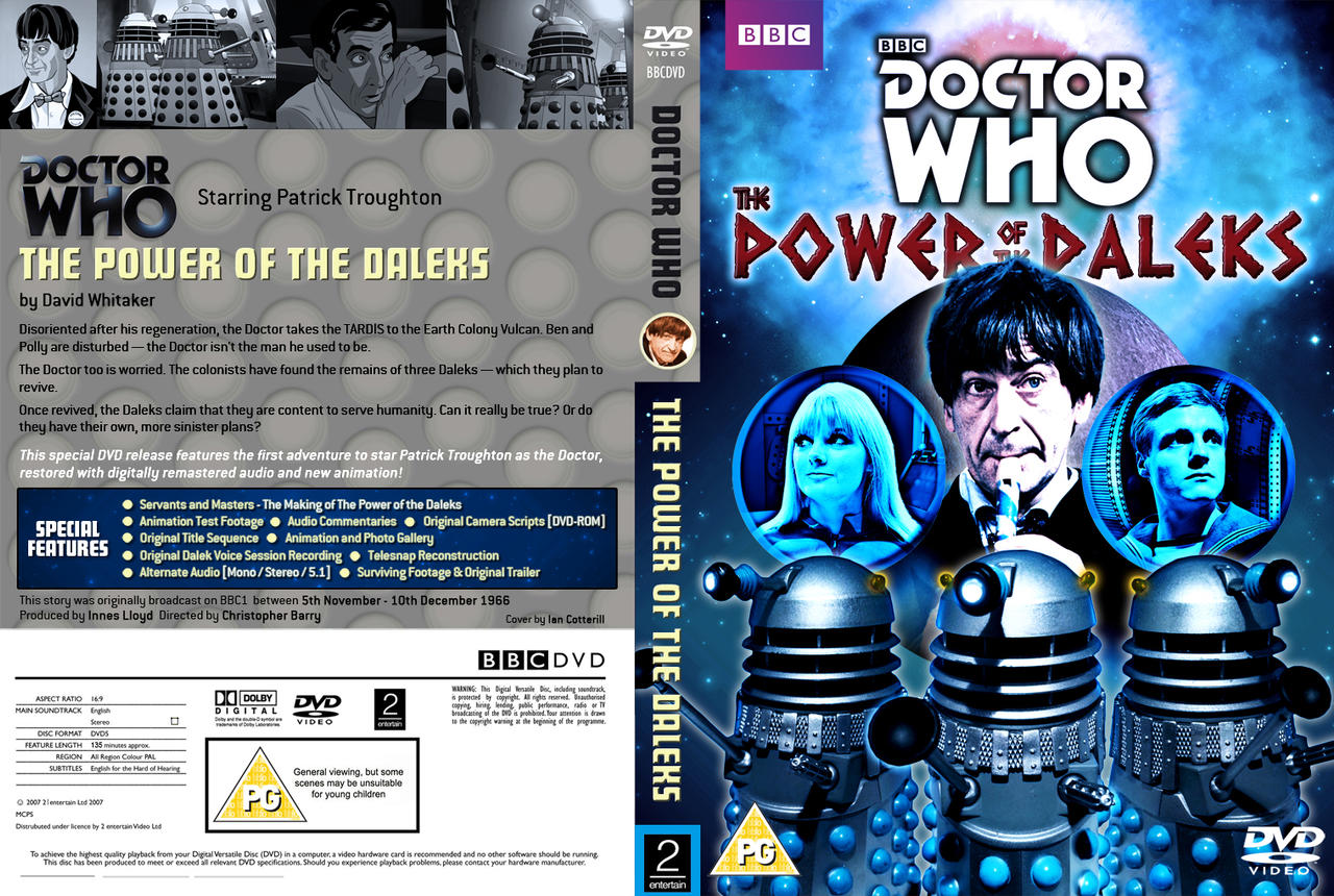 The Power Of The Daleks - DVD Cover REVISED