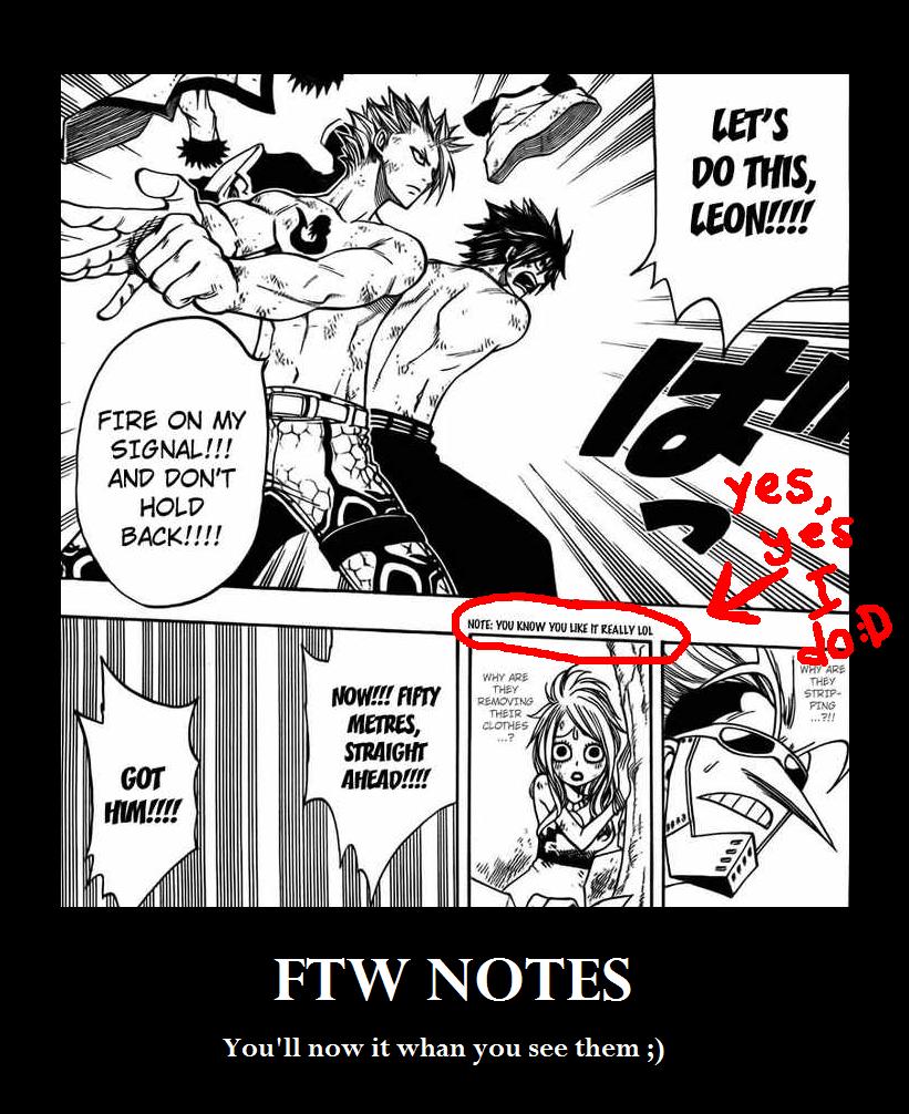 T : Fairy Tail 6 FTW Notes