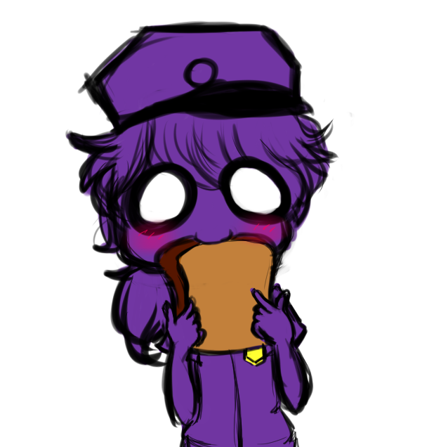 fnaf 2 purple man drawing