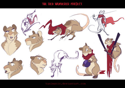 The Red Wanderer - Mouse character design