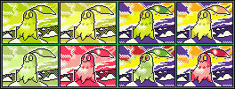 Chikorita 2 GB1 and 2 + Shiny (Neo Series)