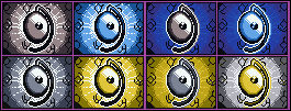 Unown D GB1 and 2 + Shiny (Neo Discovery)