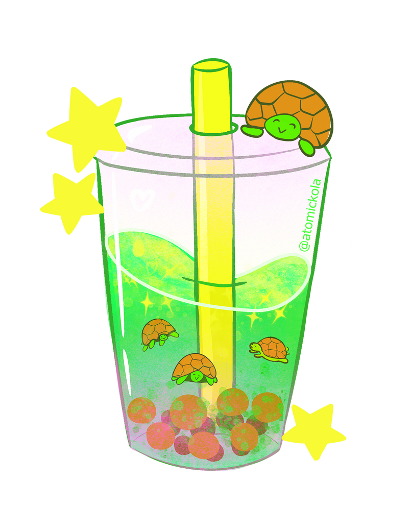 Turtle Tea Boba by AtomicKola on DeviantArt