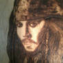 Pyrography of Jack Sparrow