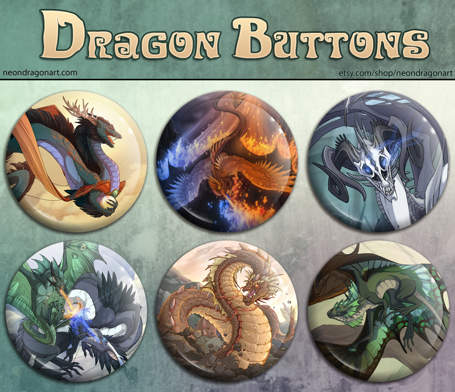 Dragon Button Set