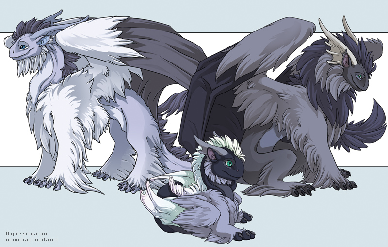 Tundra Dragons by neondragon
