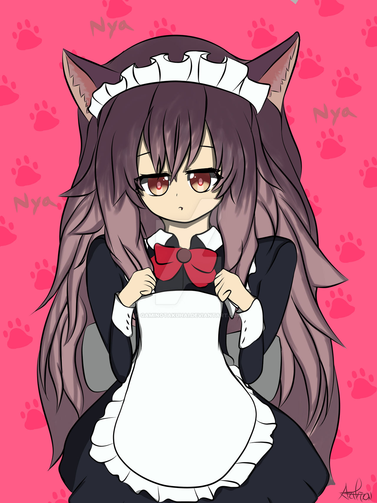 Maid OC by a friend by GaminOtakuHai on DeviantArt