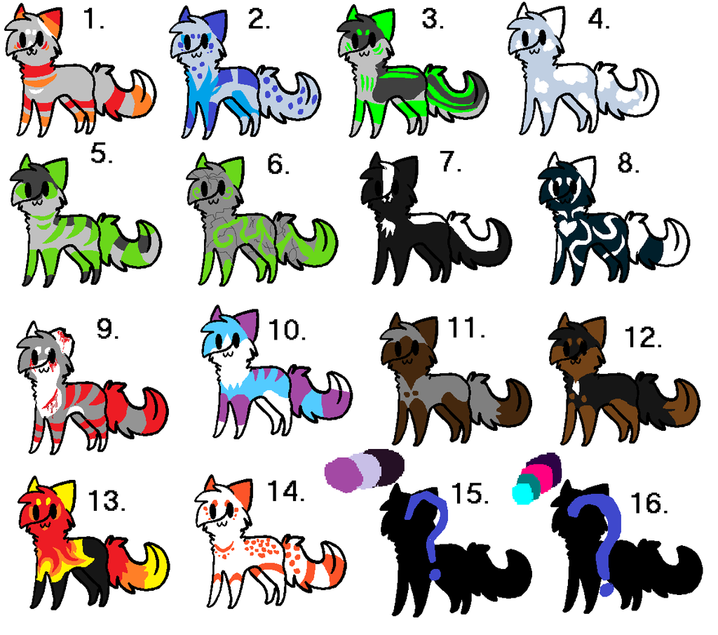 Many Cat adoptables OPEN ( CHEAP )