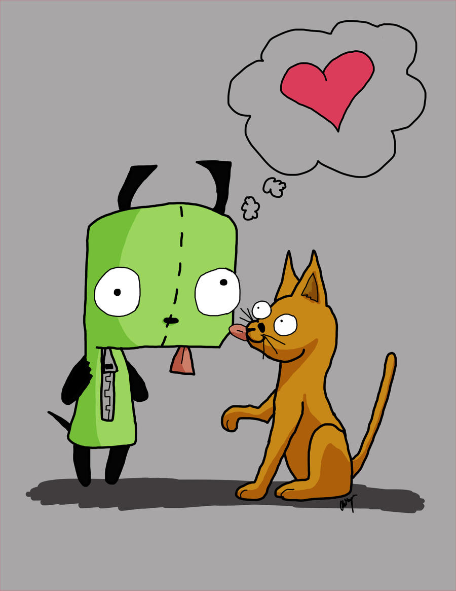 Gir Loves Kittehs