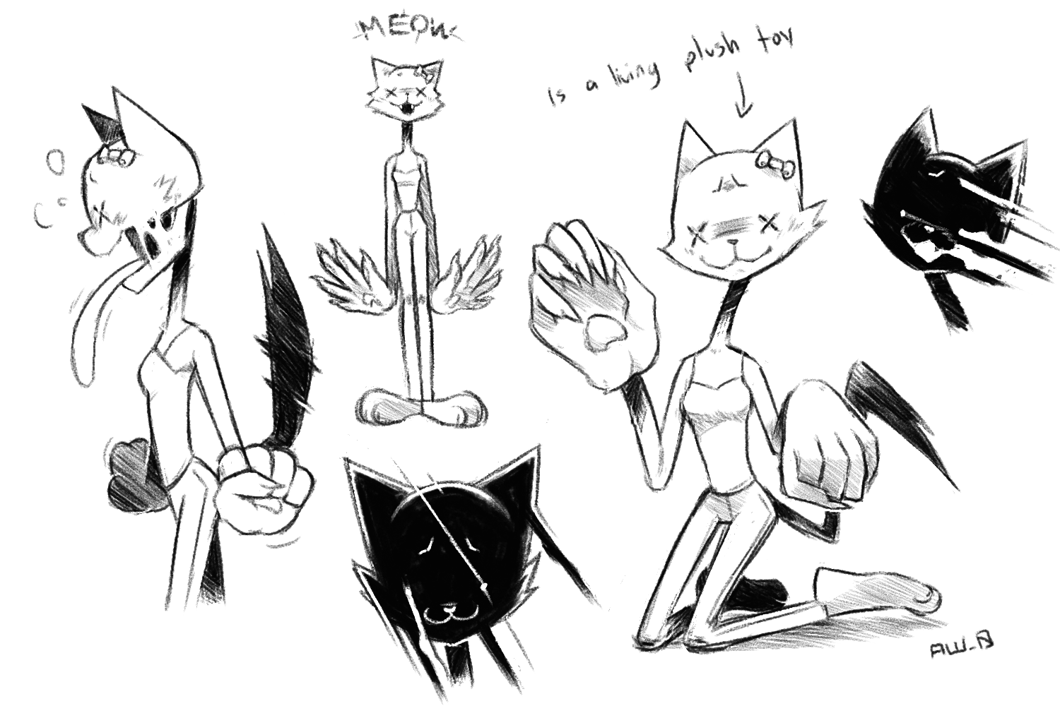 CreepyKat by Aw0 on DeviantArt