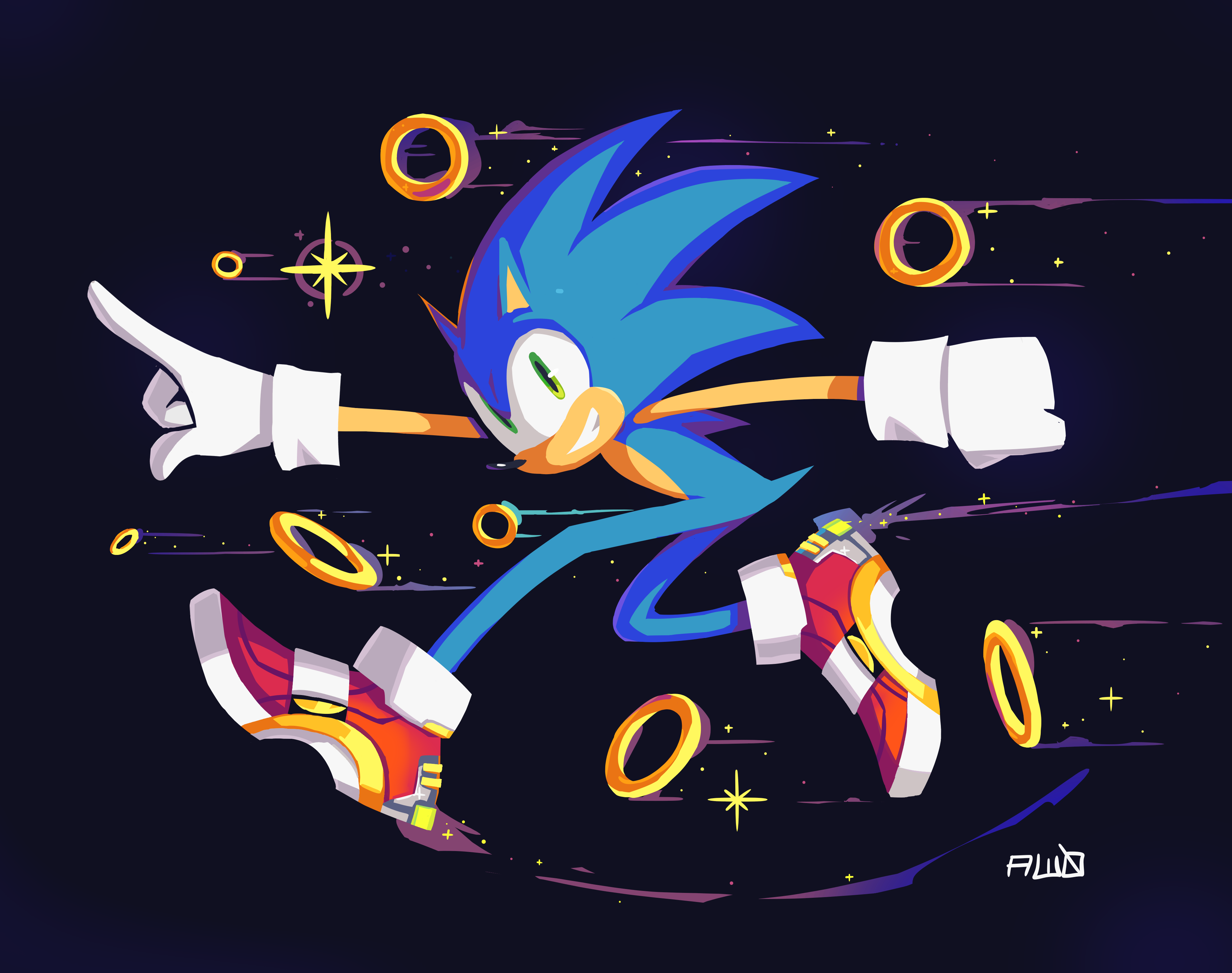 Sonic Jump by Aw0 on DeviantArt