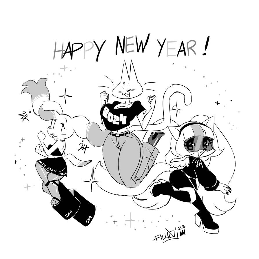 Happy New Year 2024 by Aw0 on DeviantArt