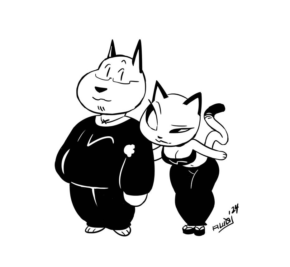 Cat n Dog by Aw0 on DeviantArt