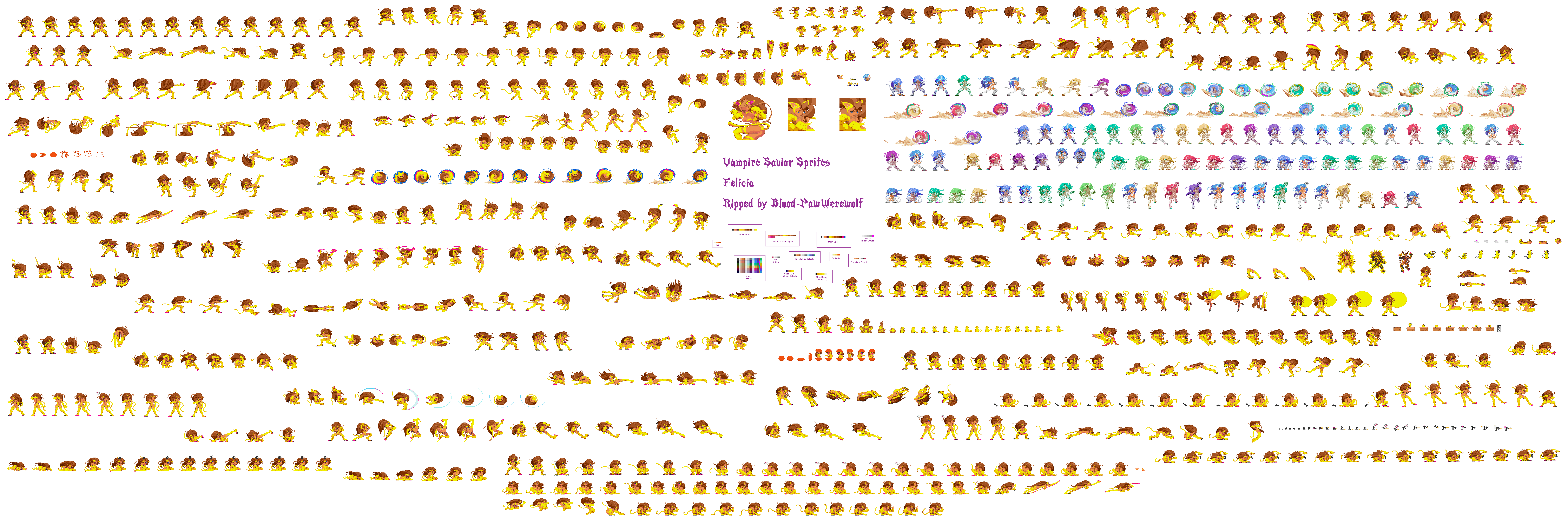 Felicia Sprite Sheet: Alt. Palette #5