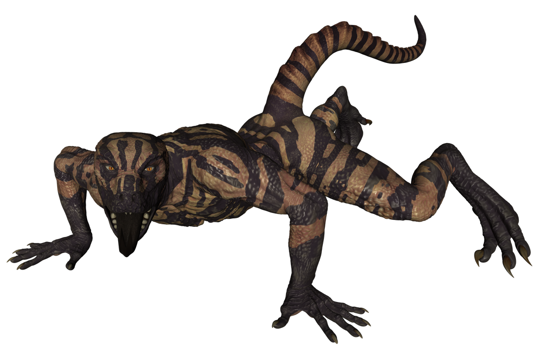 X Files Werelizard DAZ 3D (Studio): Werelizard #3 (Nude) (Crawl Pose) by Blood-PawWerewolf ...
