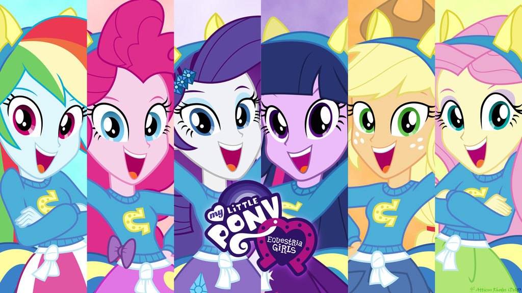 The Mane  6  in Equestria  Girls Poster by MyMelody10015 on 