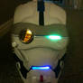 custom robot head with lights