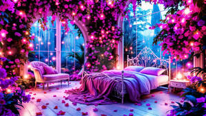 Floral Enchanted Bedroom: Dreamy Garden Sanctuary