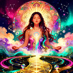 Radiant Lotus Meditation Path Spiritual Journey