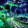 Ethereal Witchy Hamlet in Glowing Moonlight