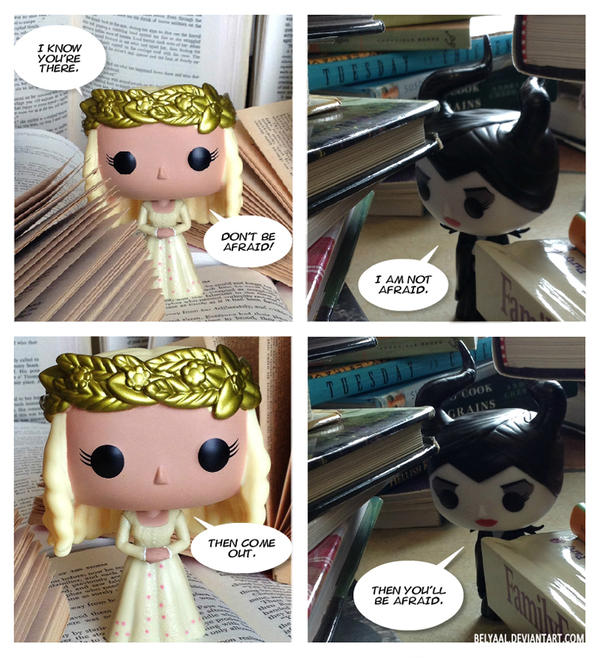 Maleficient Aurora FunkoPop 4koma