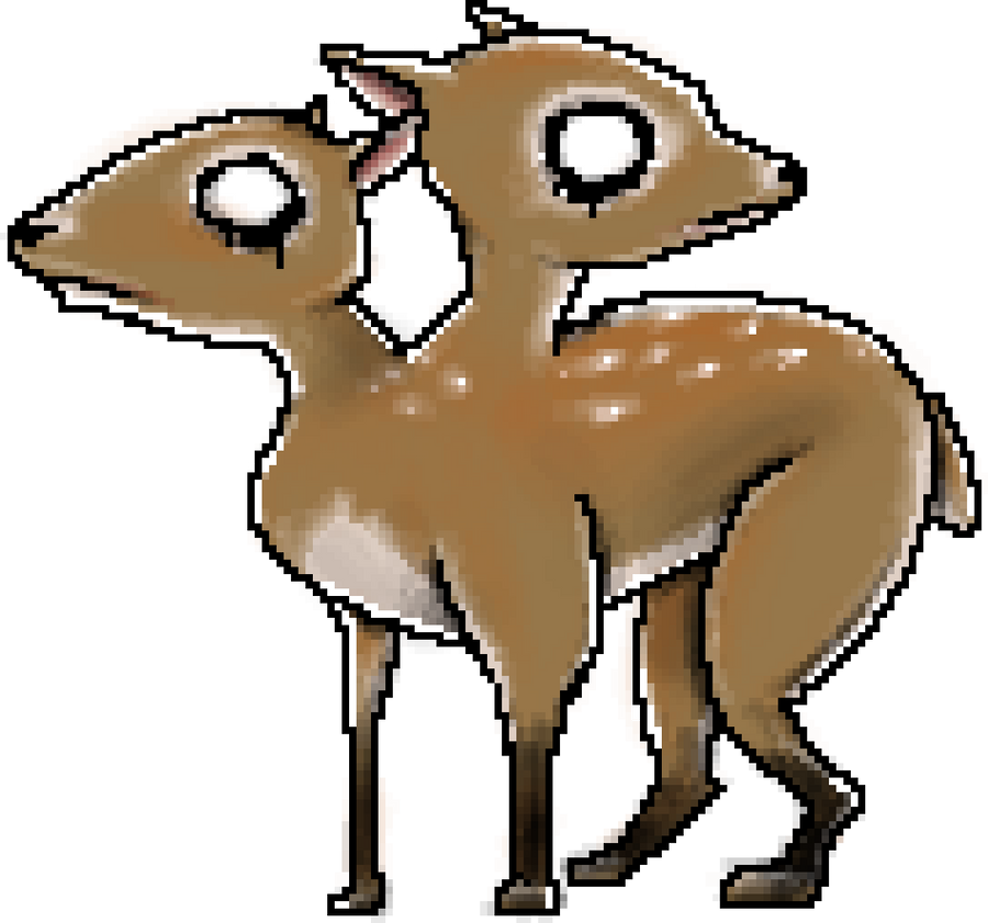 Two Headed Deer by xmacabremonsterx on DeviantArt