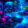 The Bioluminescent Forest from the Sky