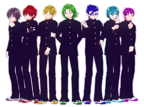 .:[MMDxYanSim] TDA Rainbow Six Boys +Senpai +DL:.