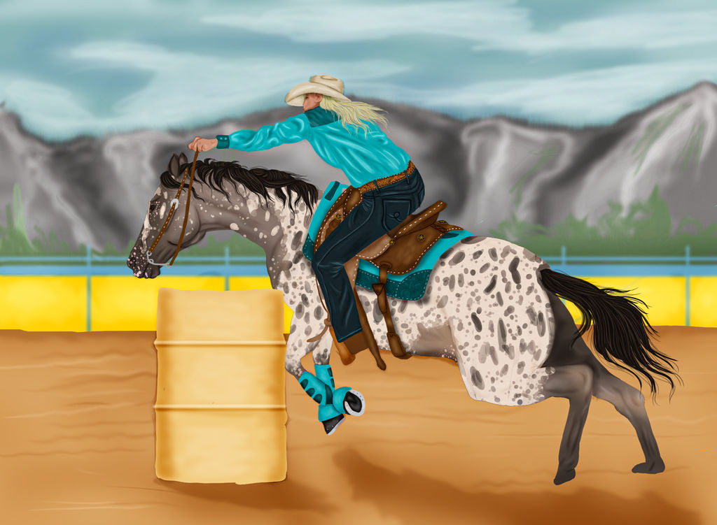 Barrel Racer by allestudios on DeviantArt