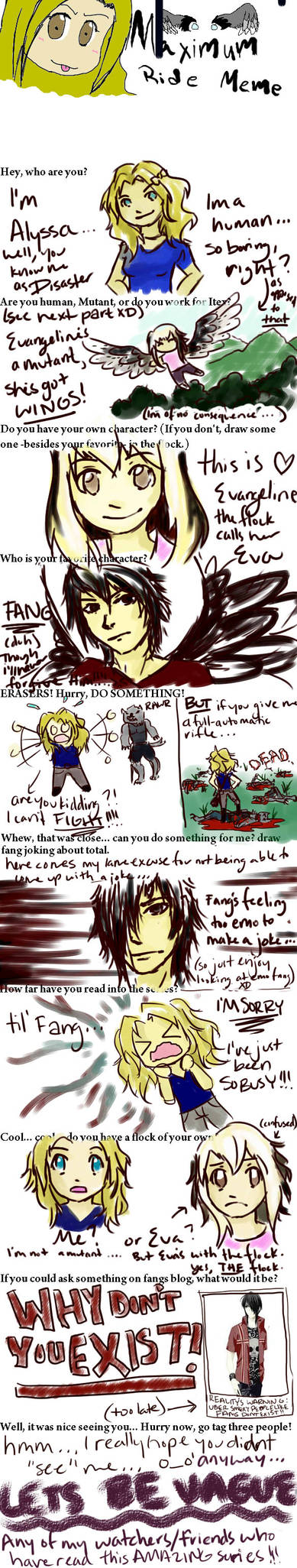 Maximum Ride Meme by disasterbynature on DeviantArt