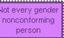 Gender nonconformity =/= trans