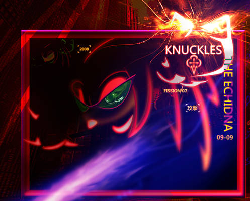 KNUCKLES  THE ECHIDNA  ART