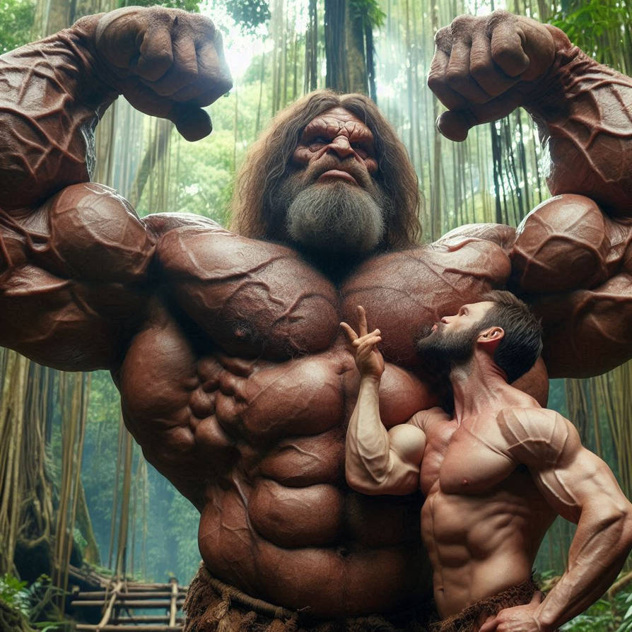 Protective Muscle Beasts He tamed the wild muscle beast by BBeckster on DeviantArt