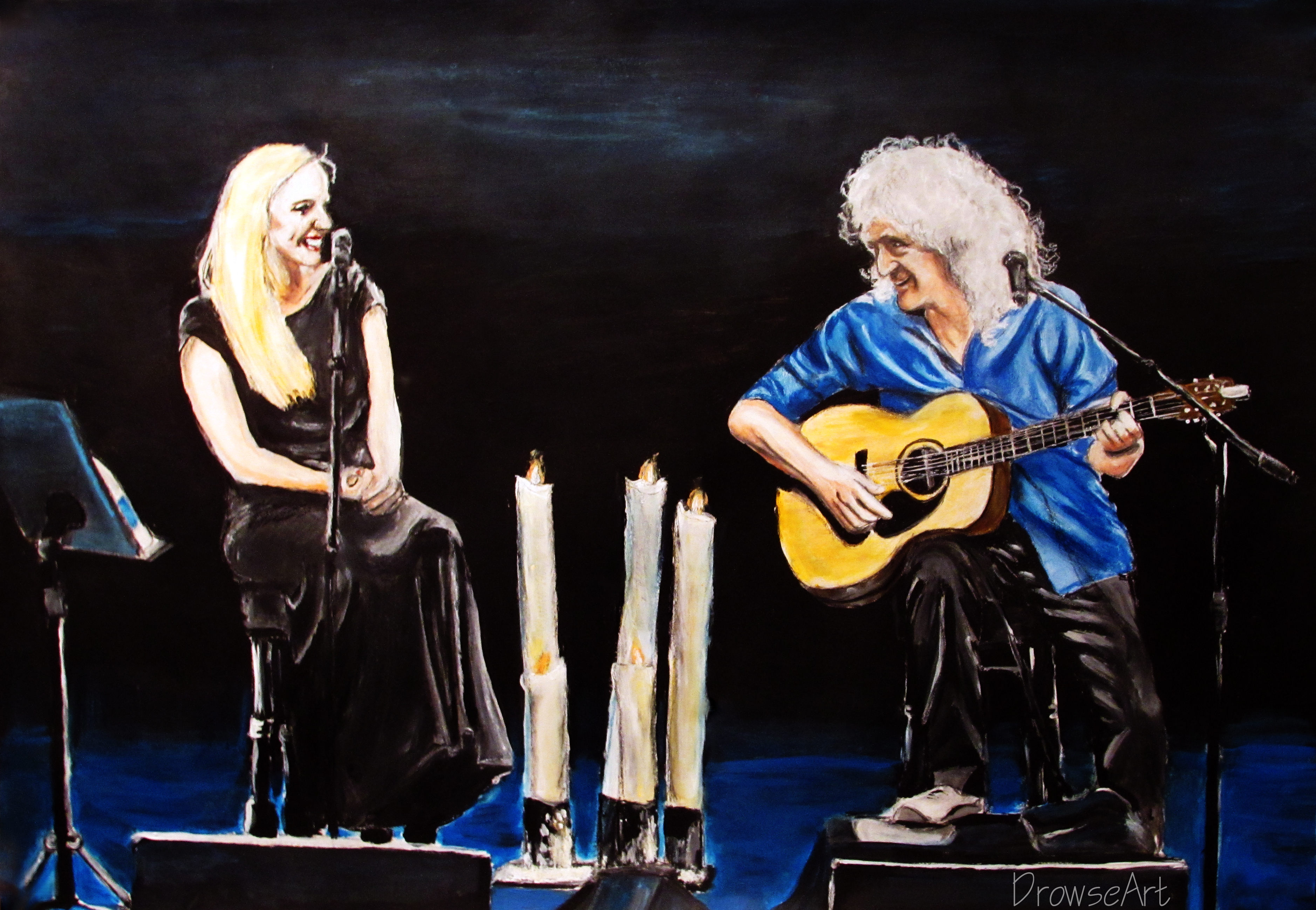 Brian May and Kerry Ellis