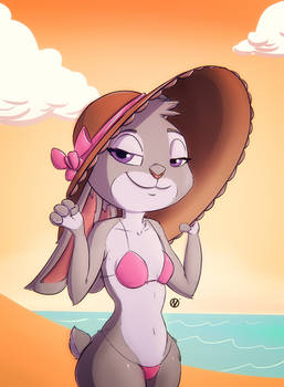 Zootopia - Judy on the beach