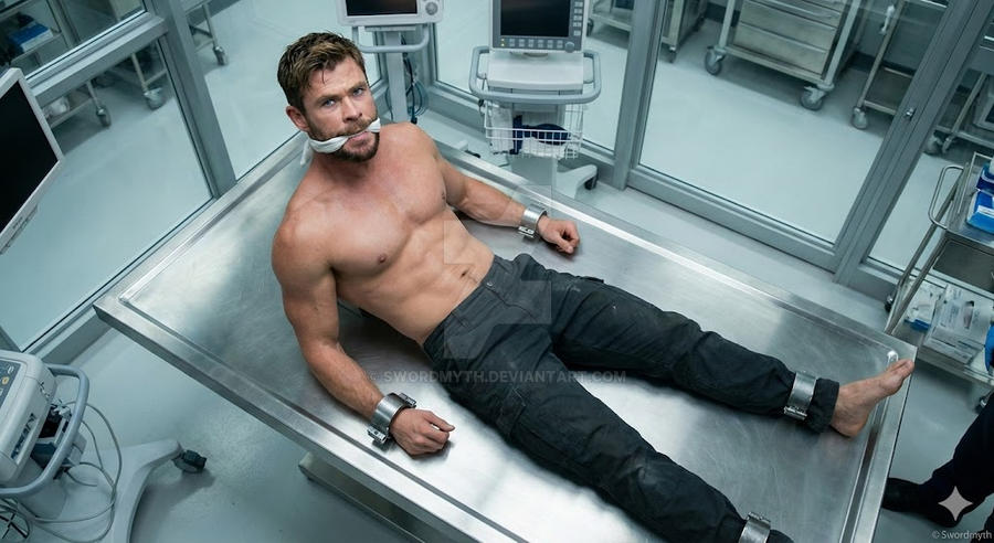 Chris Hemsworth in peril