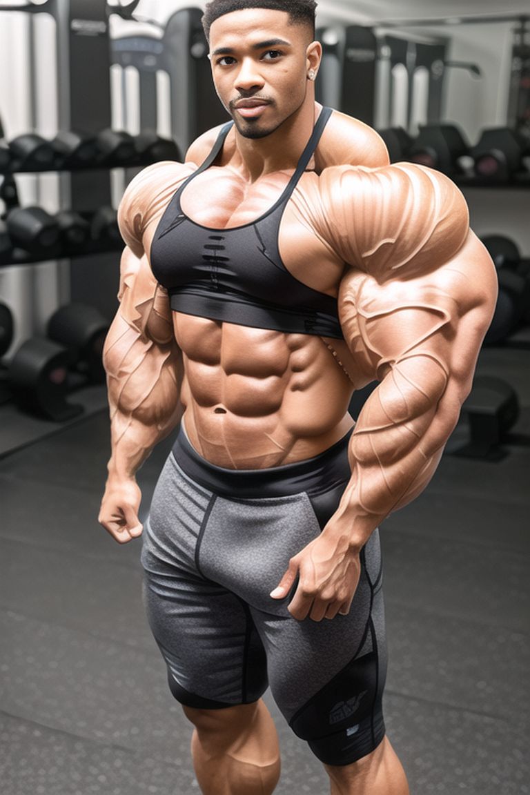 Bodybuilder Writing Gym-what Exercise Next by xbgmusf on DeviantArt