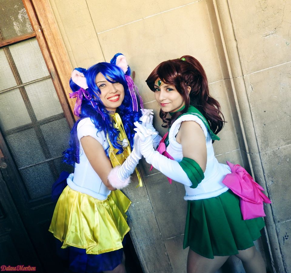 Sailor Luna and Sailor Jupiter