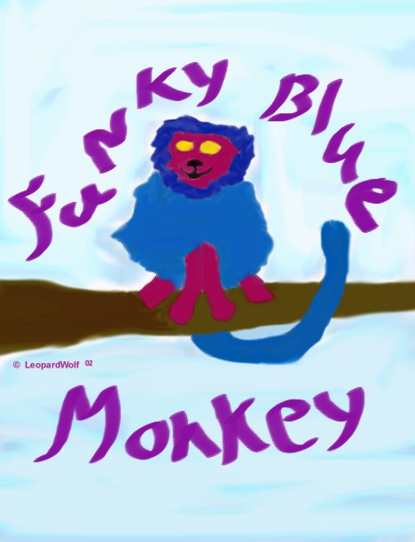 Funky Blue Monkey